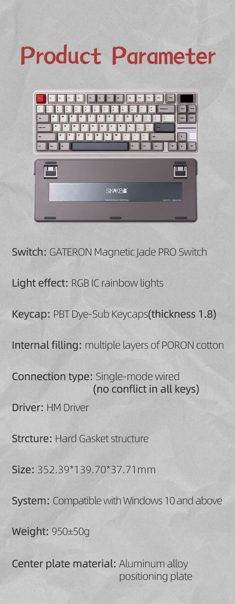 Sikakeyb Castle HM80 82 Key 80% Magnetic Keyboard