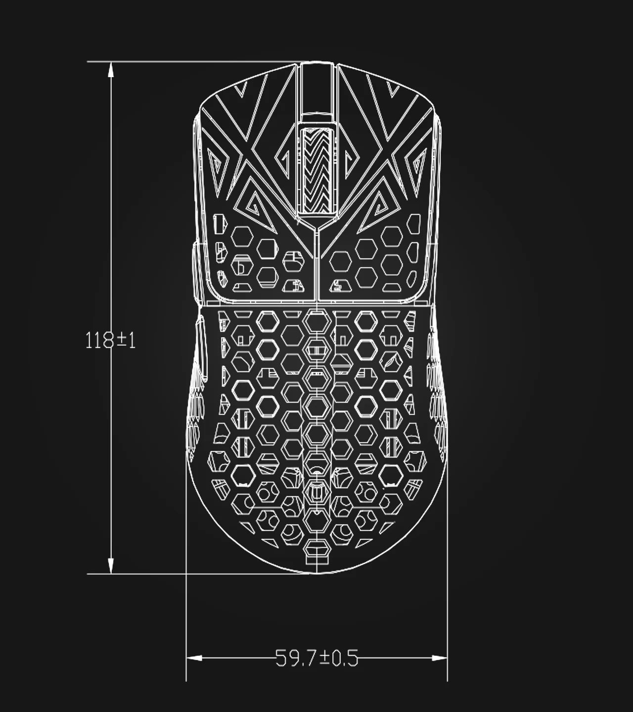 Vancer x ArbiteStudio Akitsu Carbon Fiber Composite 8K Gaming Mouse(BATCH 2)