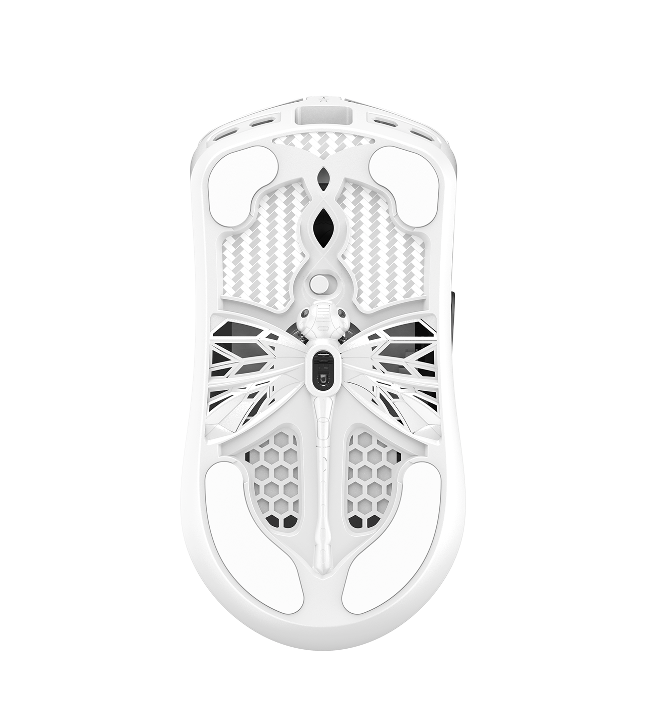 AKITSU MEDIUM 40g Carbon Fiber 8K Wireless Gaming Mouse -White