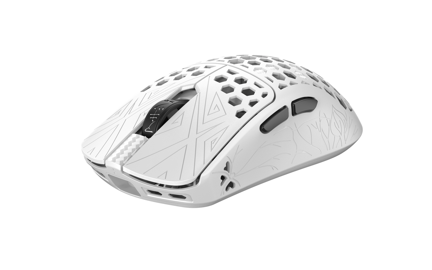 AKITSU MEDIUM 40g Carbon Fiber 8K Wireless Gaming Mouse -White
