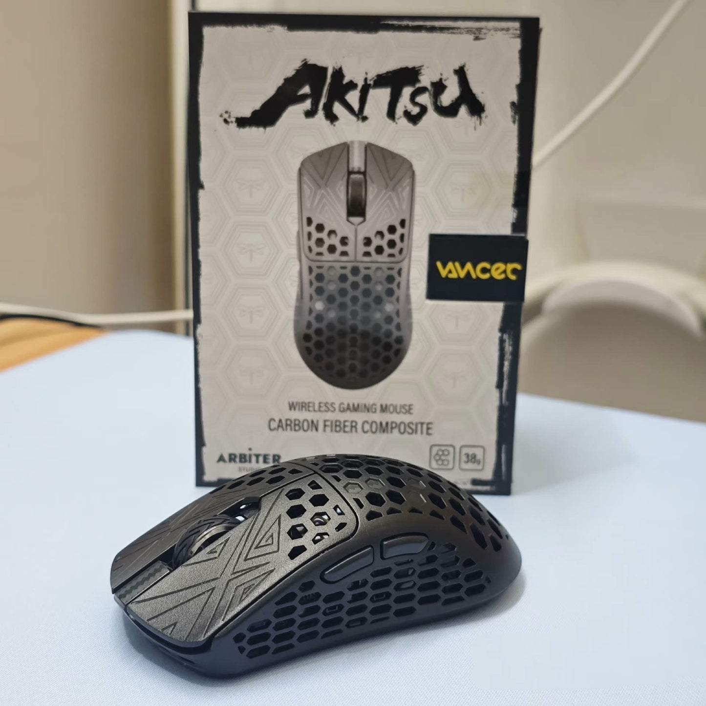 Vancer x ArbiteStudio Akitsu Carbon Fiber Composite 8K Gaming Mouse(BATCH 2)