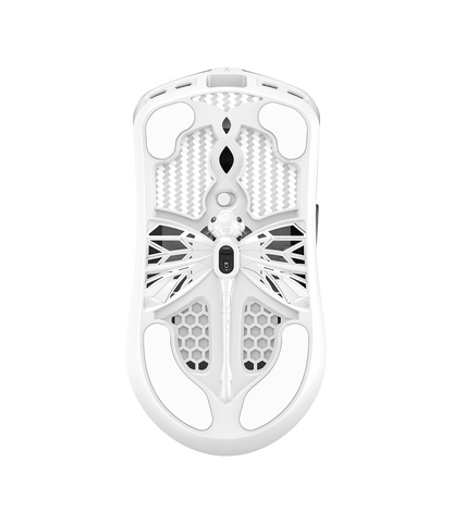 AKITSU MEDIUM 40g Carbon Fiber 8K Wireless Gaming Mouse -White