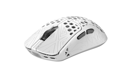 AKITSU MEDIUM 40g Carbon Fiber 8K Wireless Gaming Mouse -White
